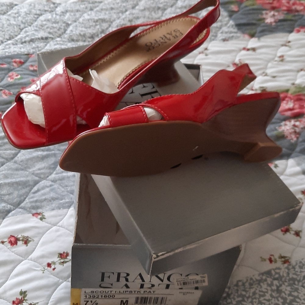 Franco red lipstick sandle